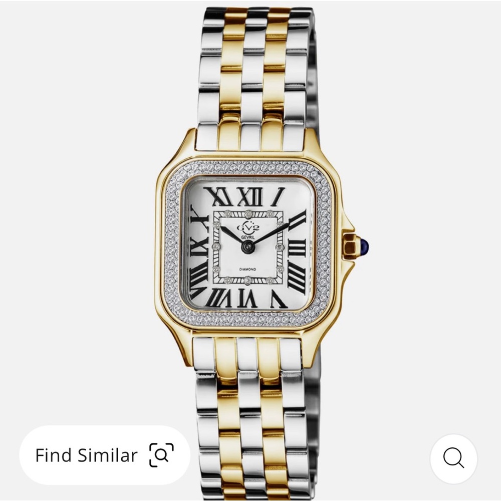 GB2 Woman’s Milan Diamond Square watch — like new and never worn